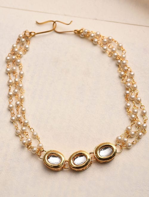 Gold-Plated Kundan-Studded Mathapatti - Image 2