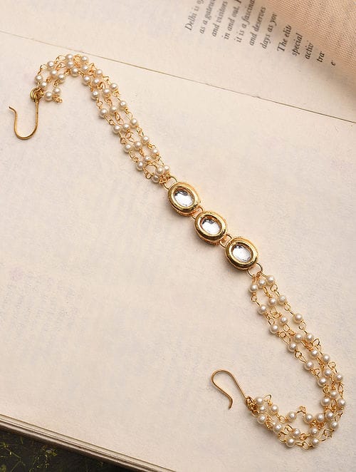 Gold-Plated Kundan-Studded Mathapatti - Image 3