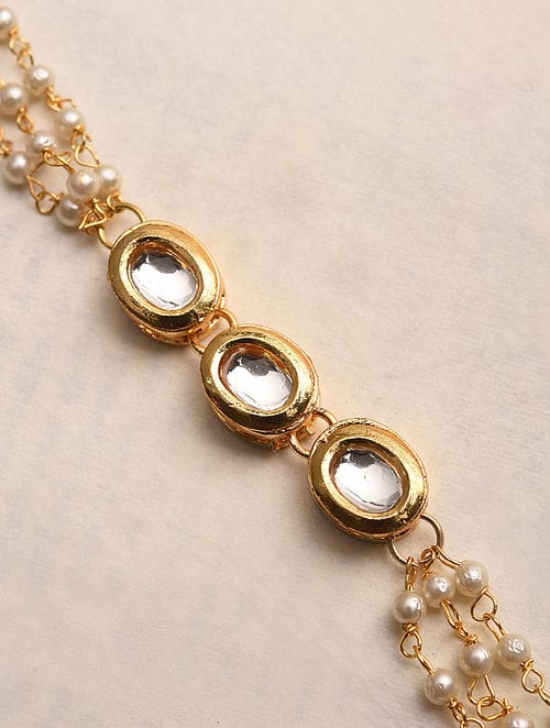 Gold-Plated Kundan-Studded Mathapatti - Image 4