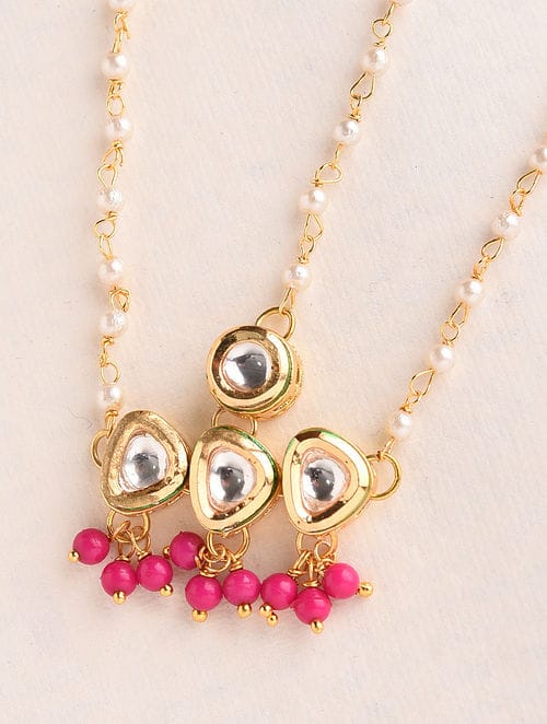 Gold-Plated Kundan-Studded Mathapatti - Image 3