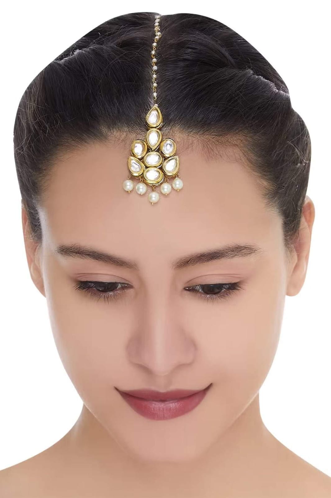 Gold-Plated Kundan-Studded Mangtika - Image 2