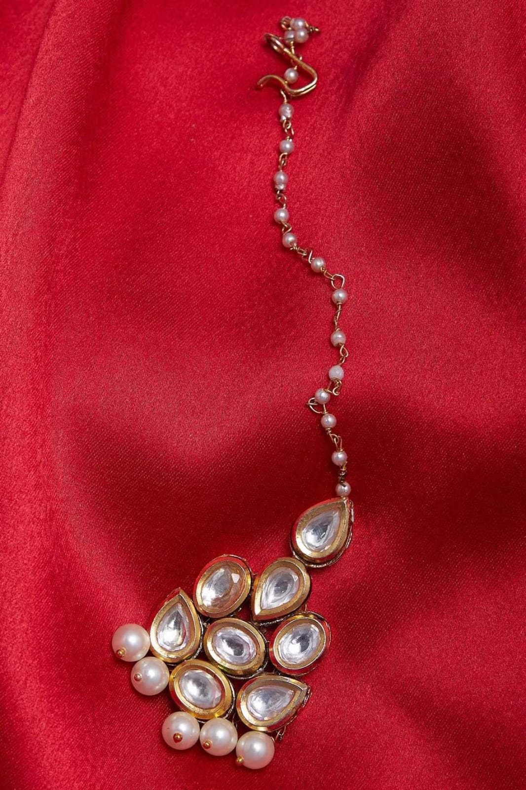 Gold-Plated Kundan-Studded Mangtika