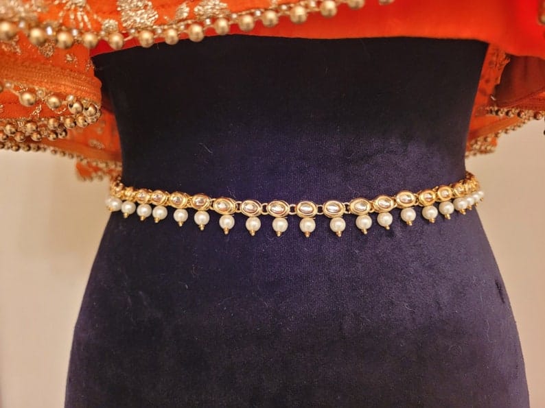Gold Tone Kamarbandh West Belt - Image 2