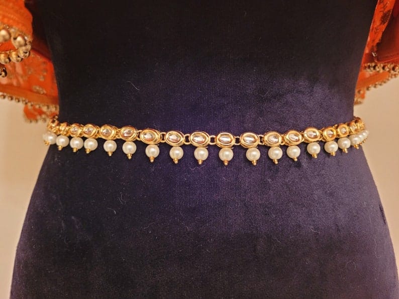 Gold Tone Kamarbandh West Belt - Image 5