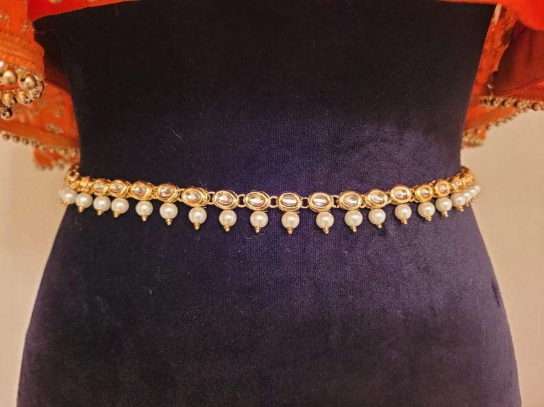 Gold Tone Kamarbandh West Belt - Image 3