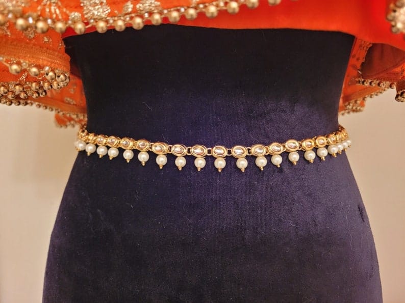 Gold Tone Kamarbandh West Belt - Image 8