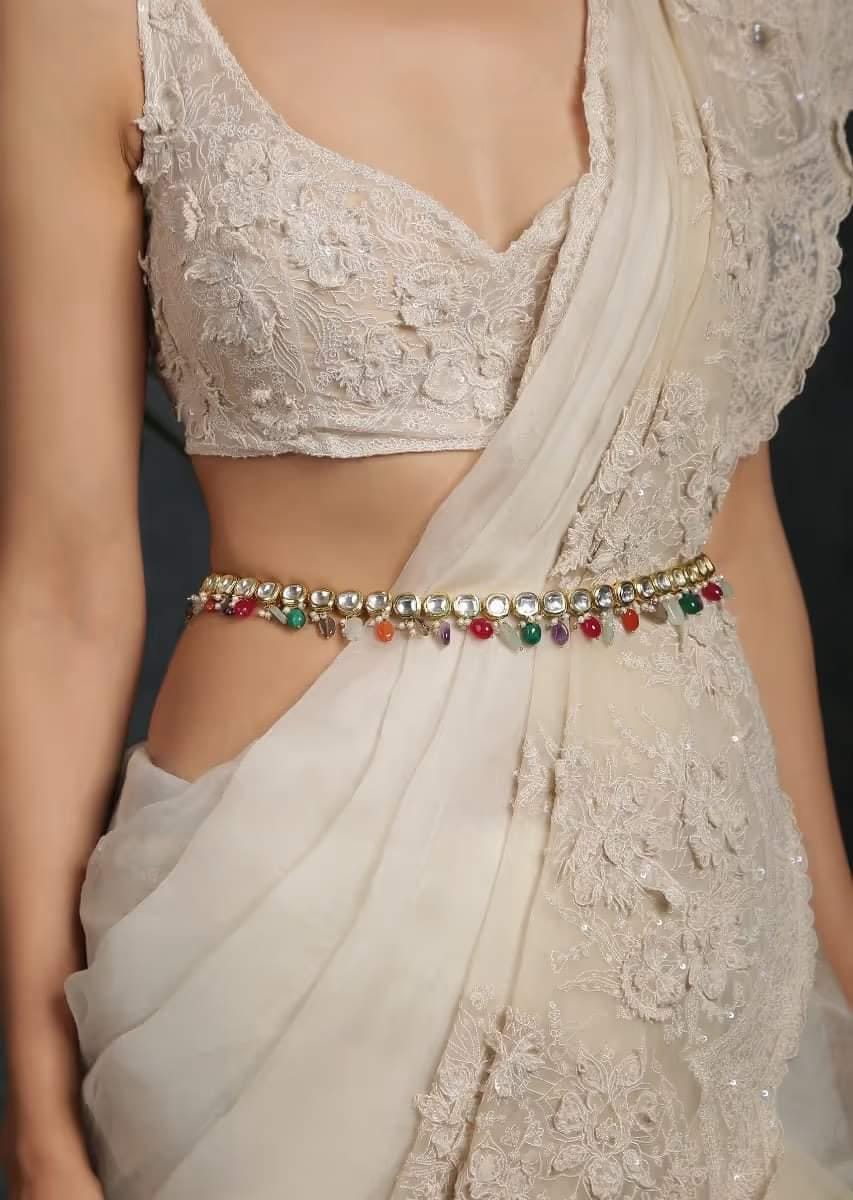 Gold Tone Kamarbandh West Belt - Image 3