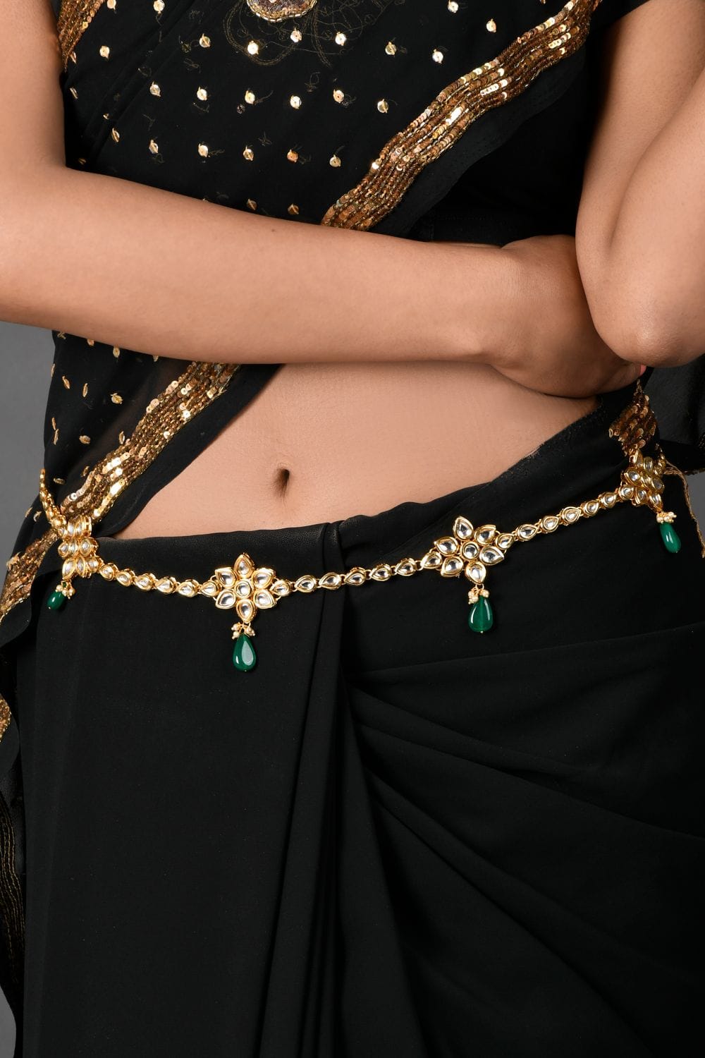 Gold Tone Kamarbandh West Belt - Image 2