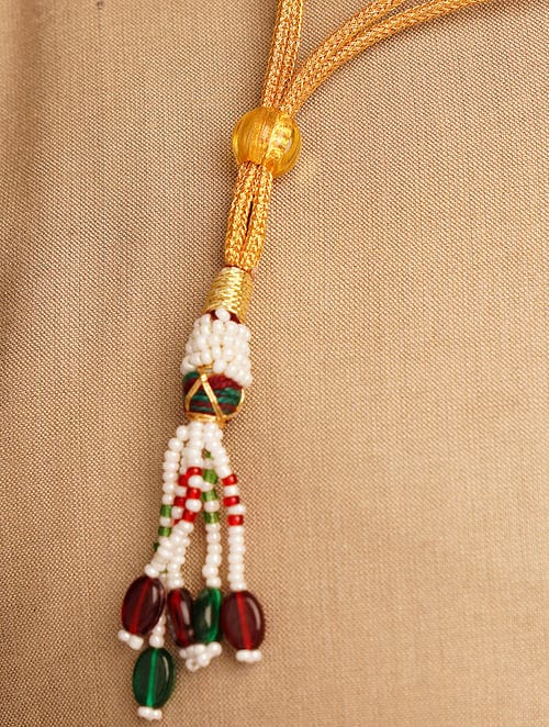 Man's Emarald Green Long Groom Necklace - Image 3