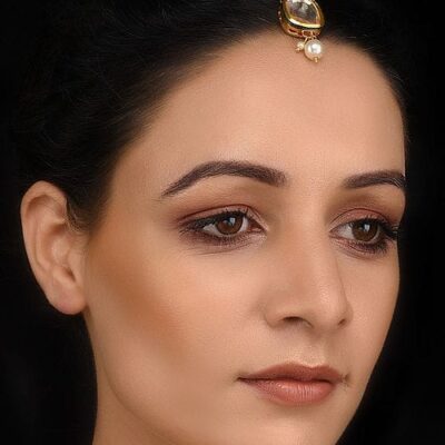 Gold-Plated Kundan studded Maangtikka