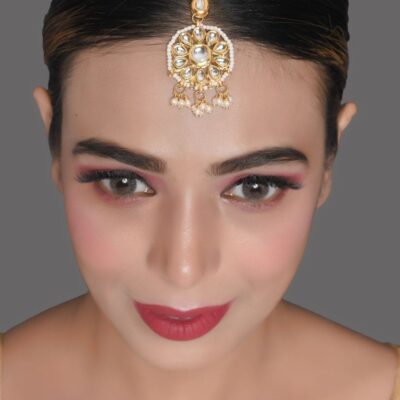 Gold Tone Kundan Maangtikka