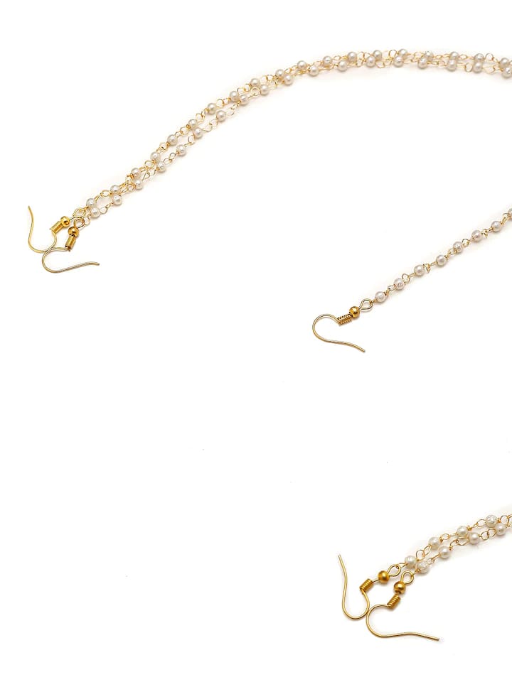Gold Plated Studded Kundan Mathapatti - Image 4