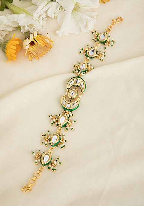 Gold Tone Kundan Mathapatti