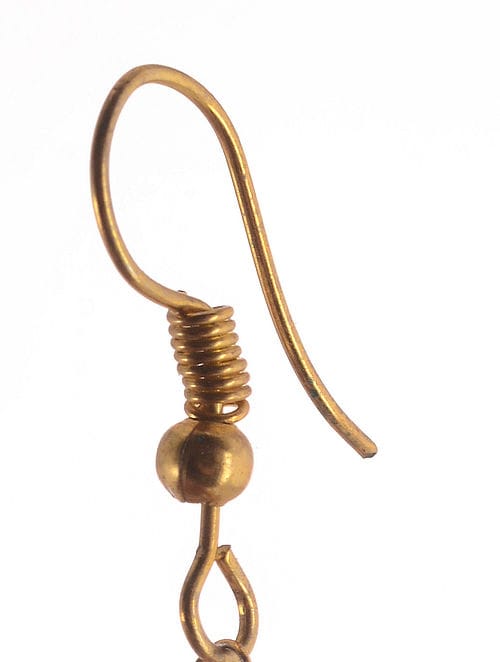 Gold Plated Artificial Stones Pearl Cluster Maangtika - Image 3