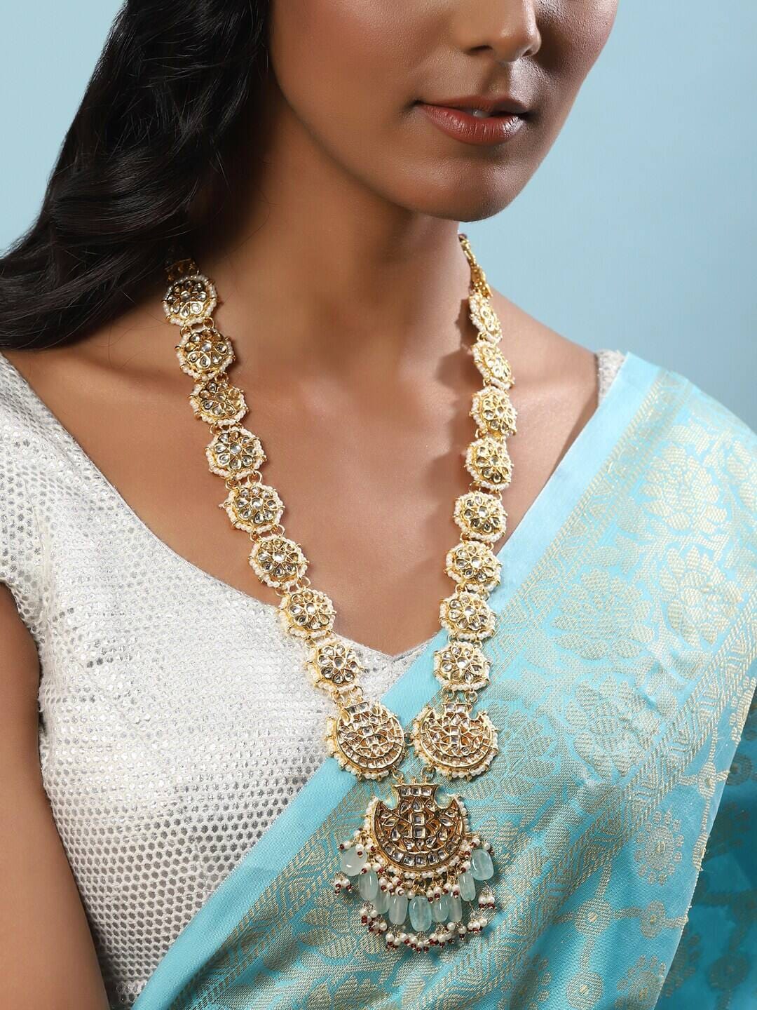 Kundan Long Necklace - Image 2