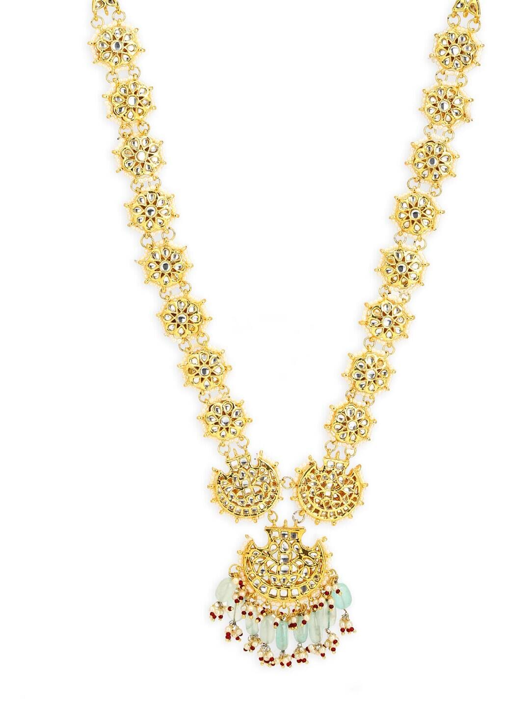 Kundan Long Necklace - Image 3