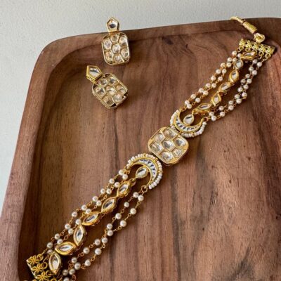 Kundan Polki Chaand Necklace