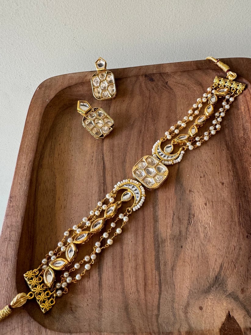 Kundan Polki Chaand Necklace