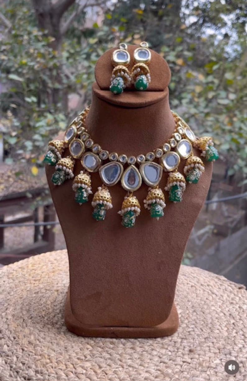 Tanjore kundan necklace set - Image 4