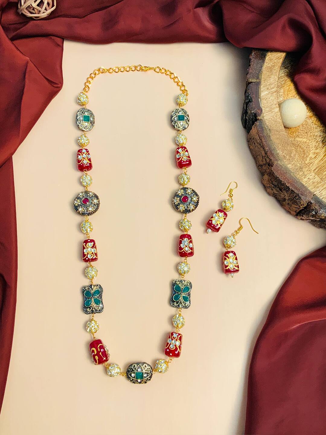 Multi Beads Long Necklace - Image 2