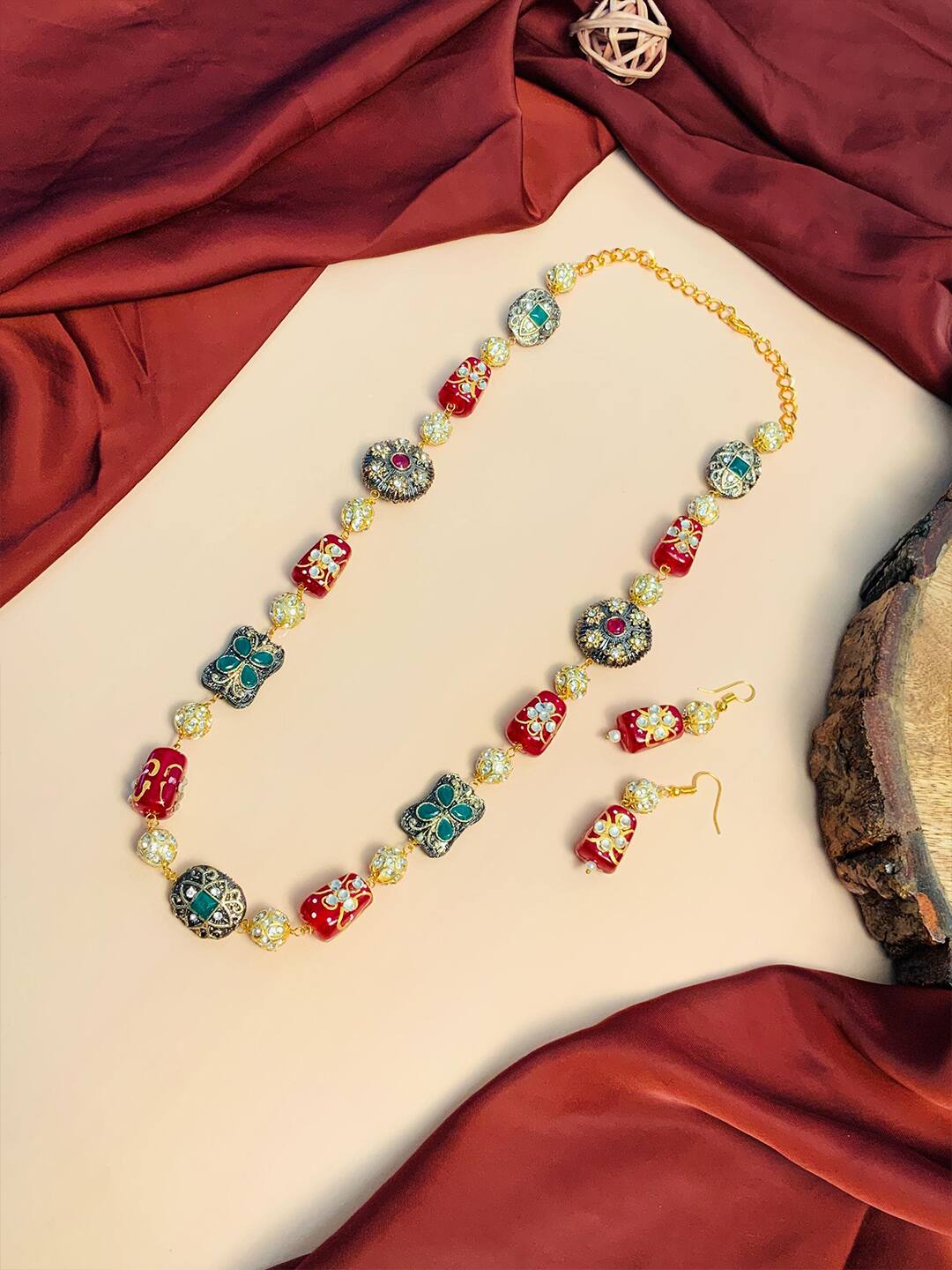 Multi Beads Long Necklace - Image 4