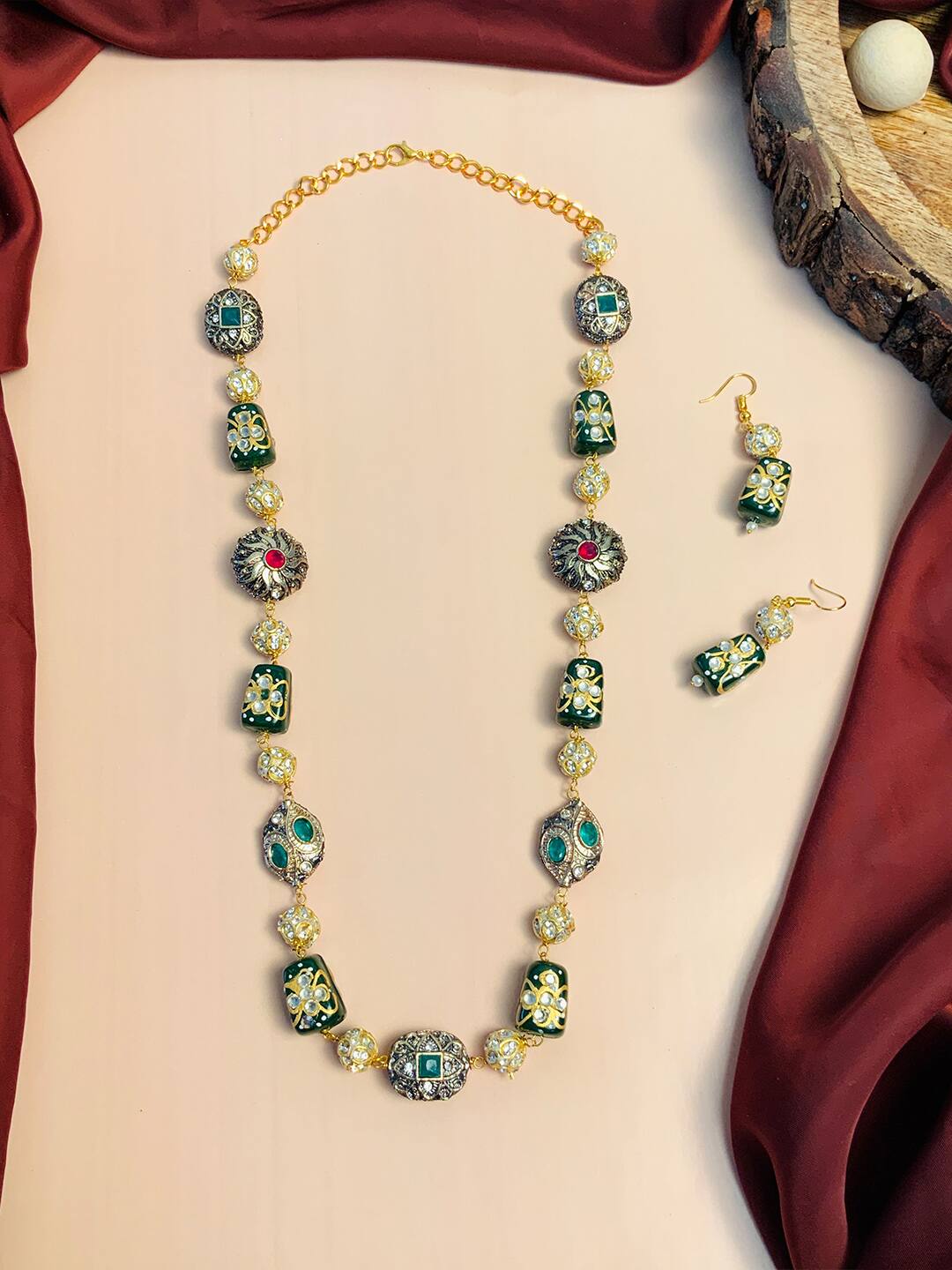 Multi Beads Long Necklace - Image 3