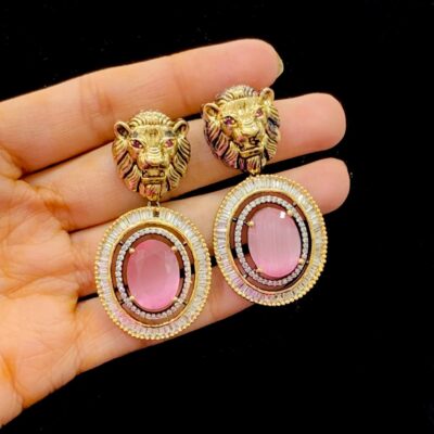 SABYASANCHI INSPIRED SINGLE STONE EARRING