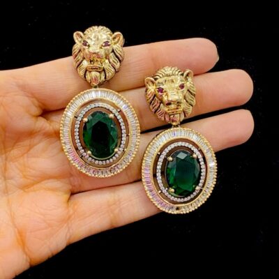SABYASANCHI INSPIRED SINGLE STONE EARRING