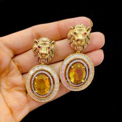 SABYASANCHI INSPIRED SINGLE STONE EARRING