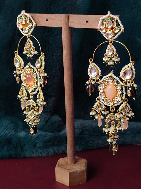Kundan Meena Jadau Earring