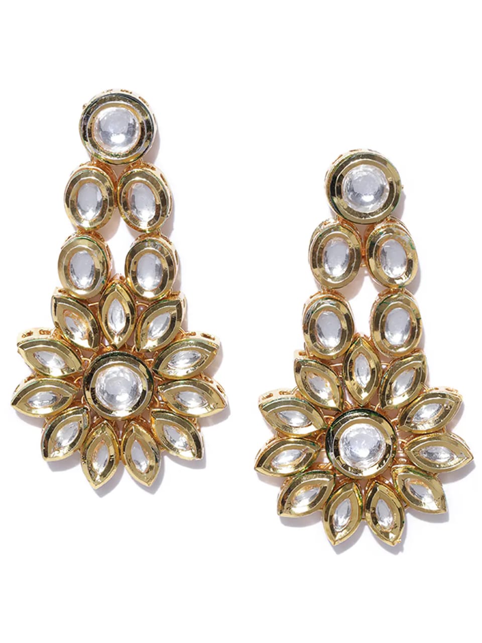 Kundan Meena Jadau Earring - Image 4