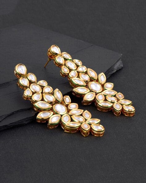 Kundan Meena Jadau Earring - Image 2