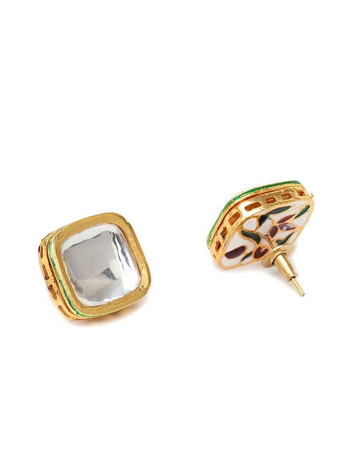 Kundan Meena Jadau Earring - Image 4