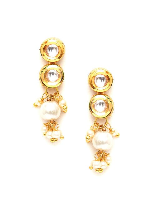 Kundan Meena Jadau Earring - Image 4