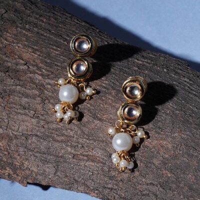 Kundan Meena Jadau Earring