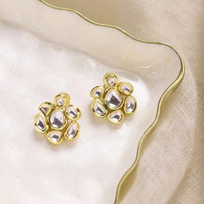 Kundan Meena Jadau Earring