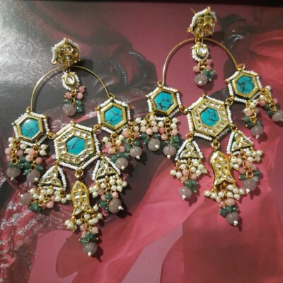 Kundan And Pearl Earrings