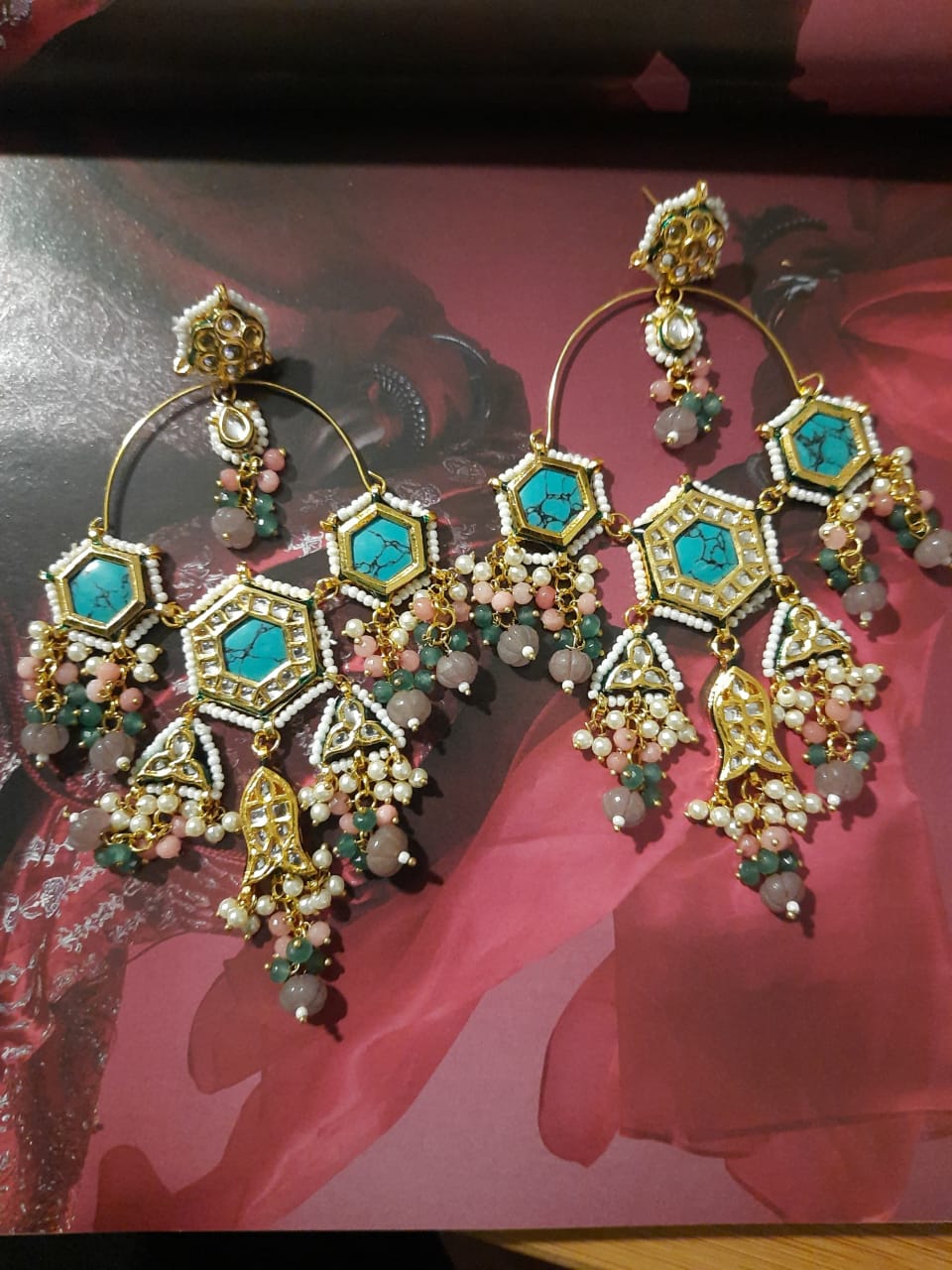 Kundan And Pearl Earrings