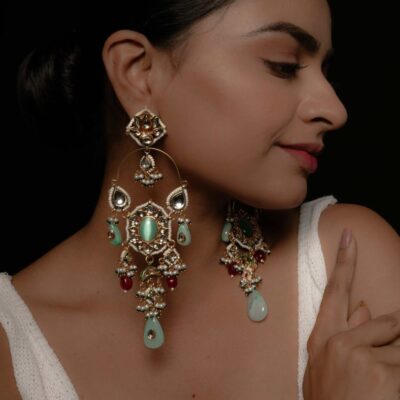 Kundan And Pearl Earrings