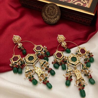 Kundan And Pearl Earrings
