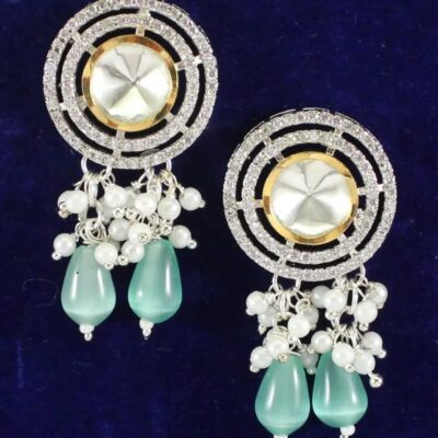 Polki And Pearl Earrings