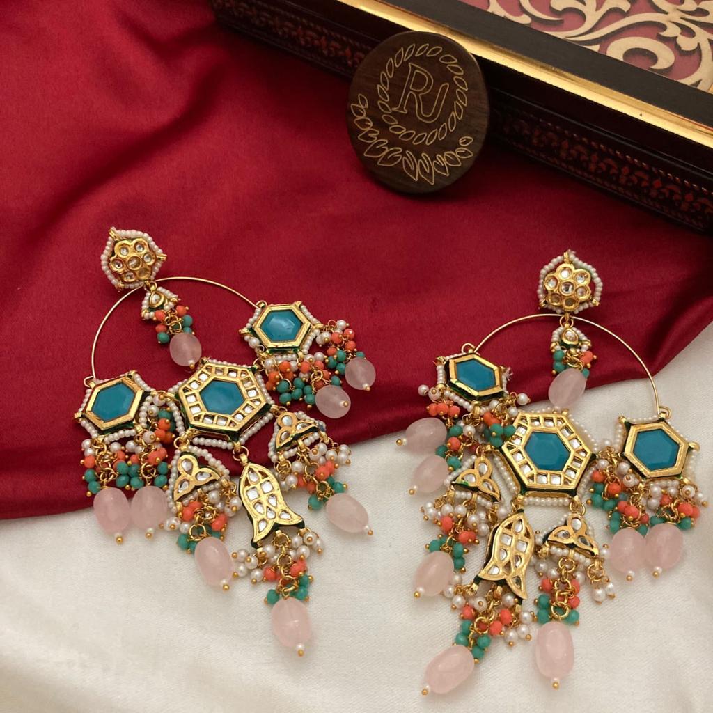 Kundan And Pearl Earrings