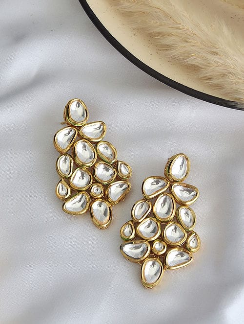 Kundan And Pearl Earrings