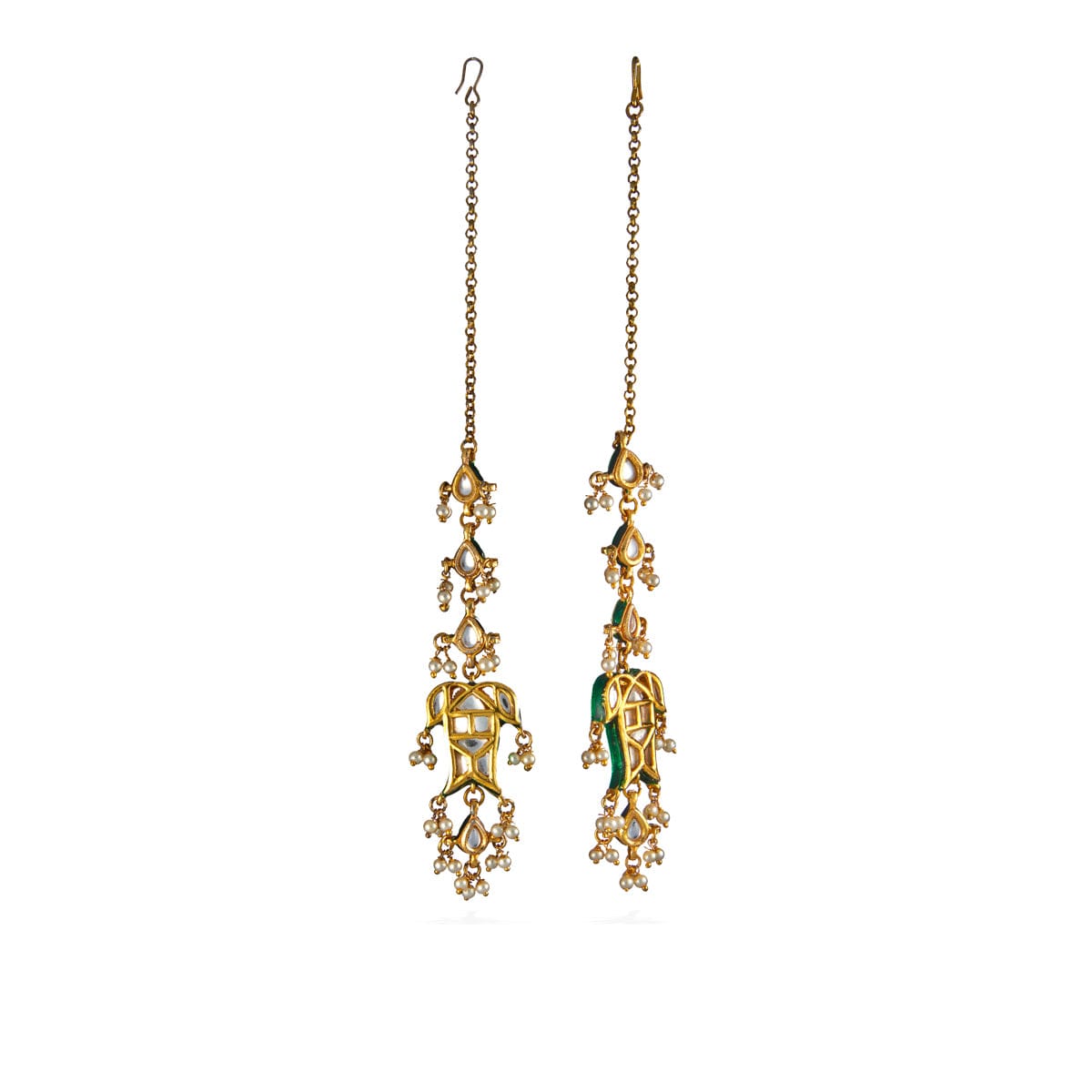 Polki Long Earrings