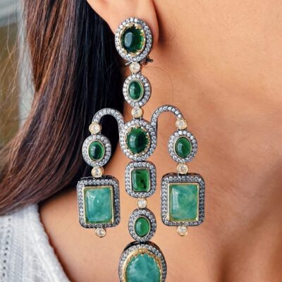 Uncut Kundan Polki Earrings