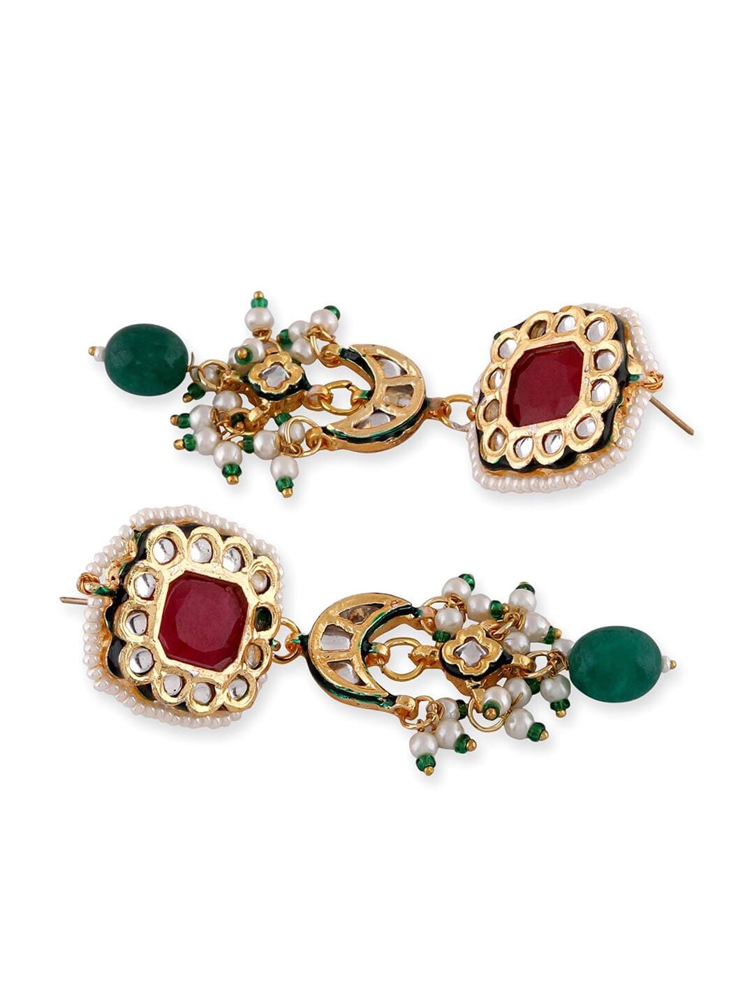 Navratan Kundan Necklace - Image 4