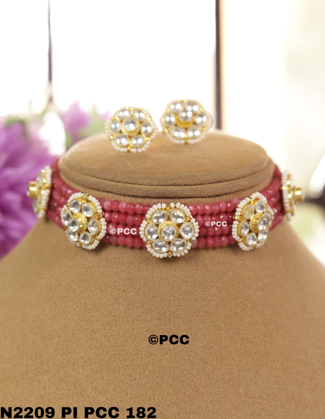 Jadau Kundan Choker With Onyx - Image 6