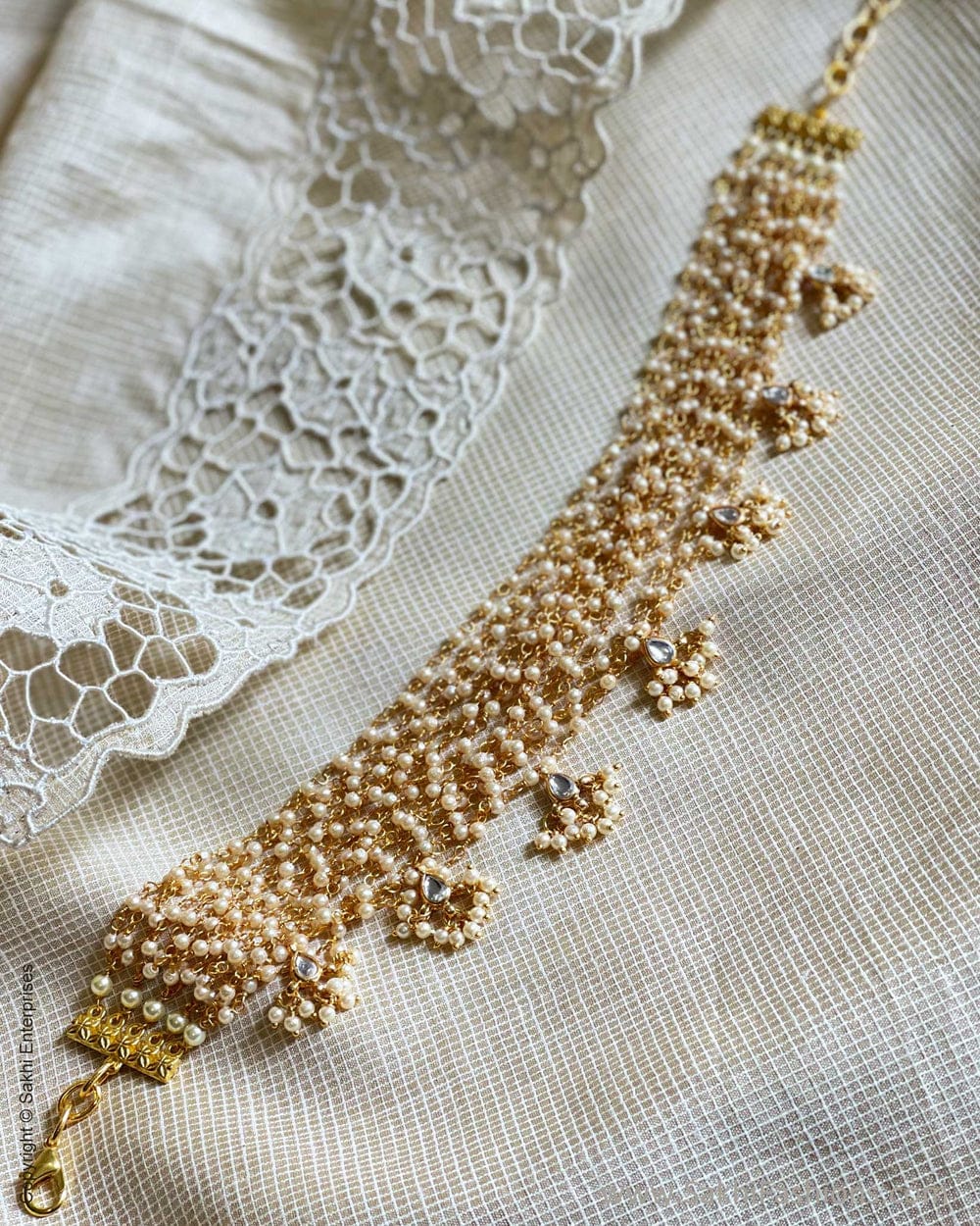 Kundan Pearl Choker - Image 5