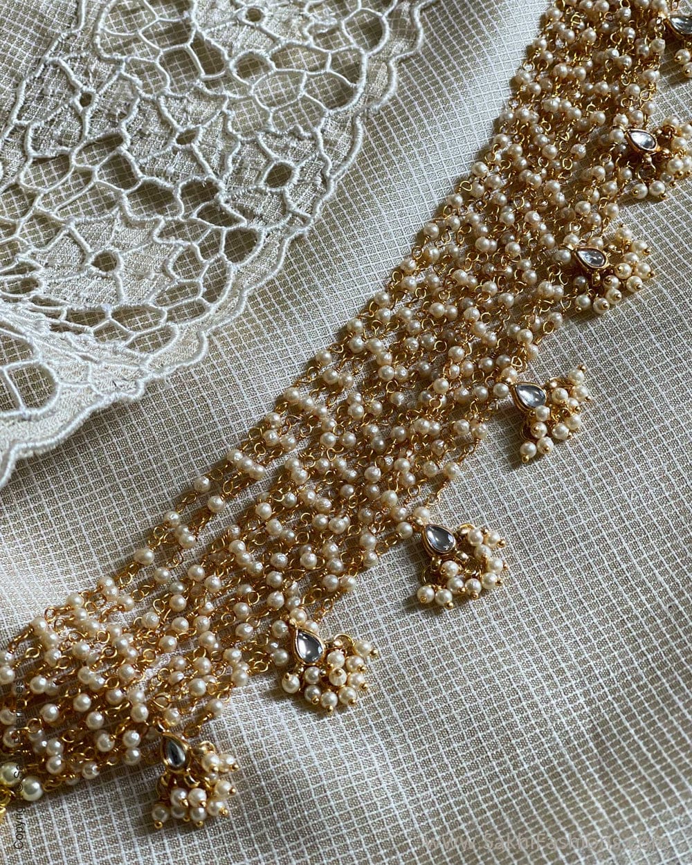 Kundan Pearl Choker - Image 3