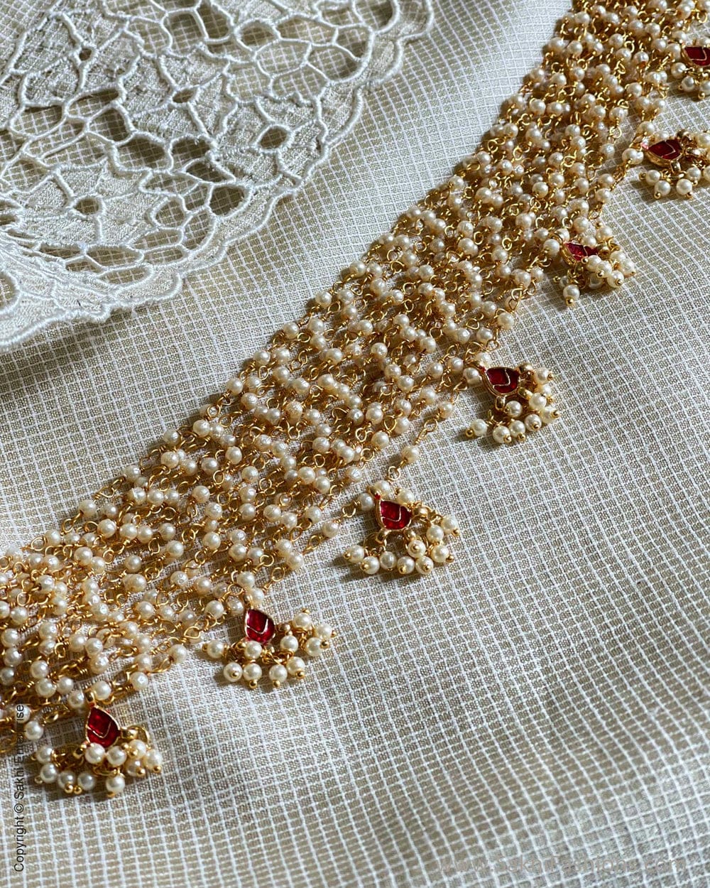 Kundan Pearl Choker - Image 4